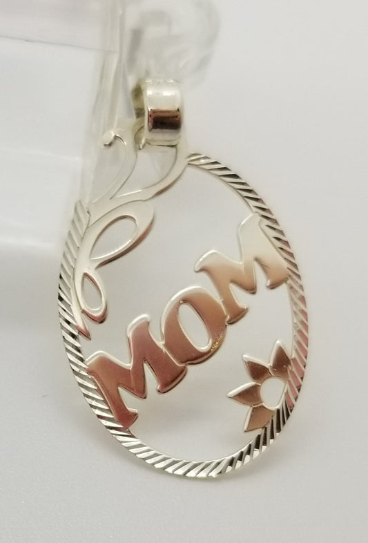 Rousseau 925 sterling silver MOM pendant