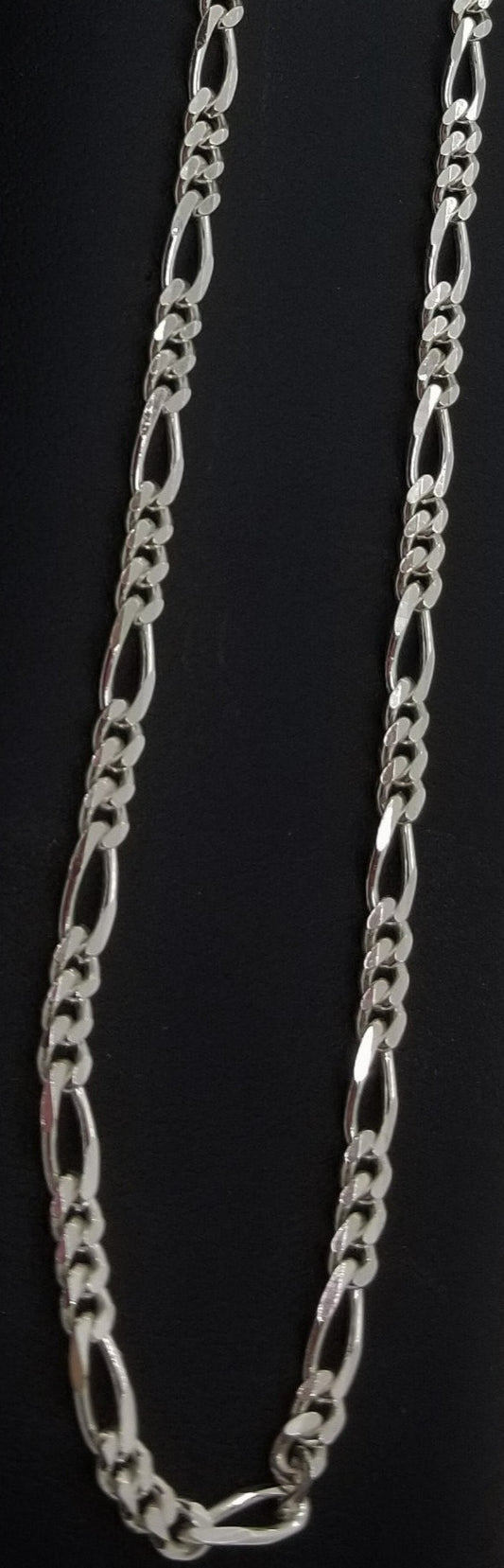 Sterling silver Figaro chain (Picture is just of one chain, length, width and price given in drop down menu)